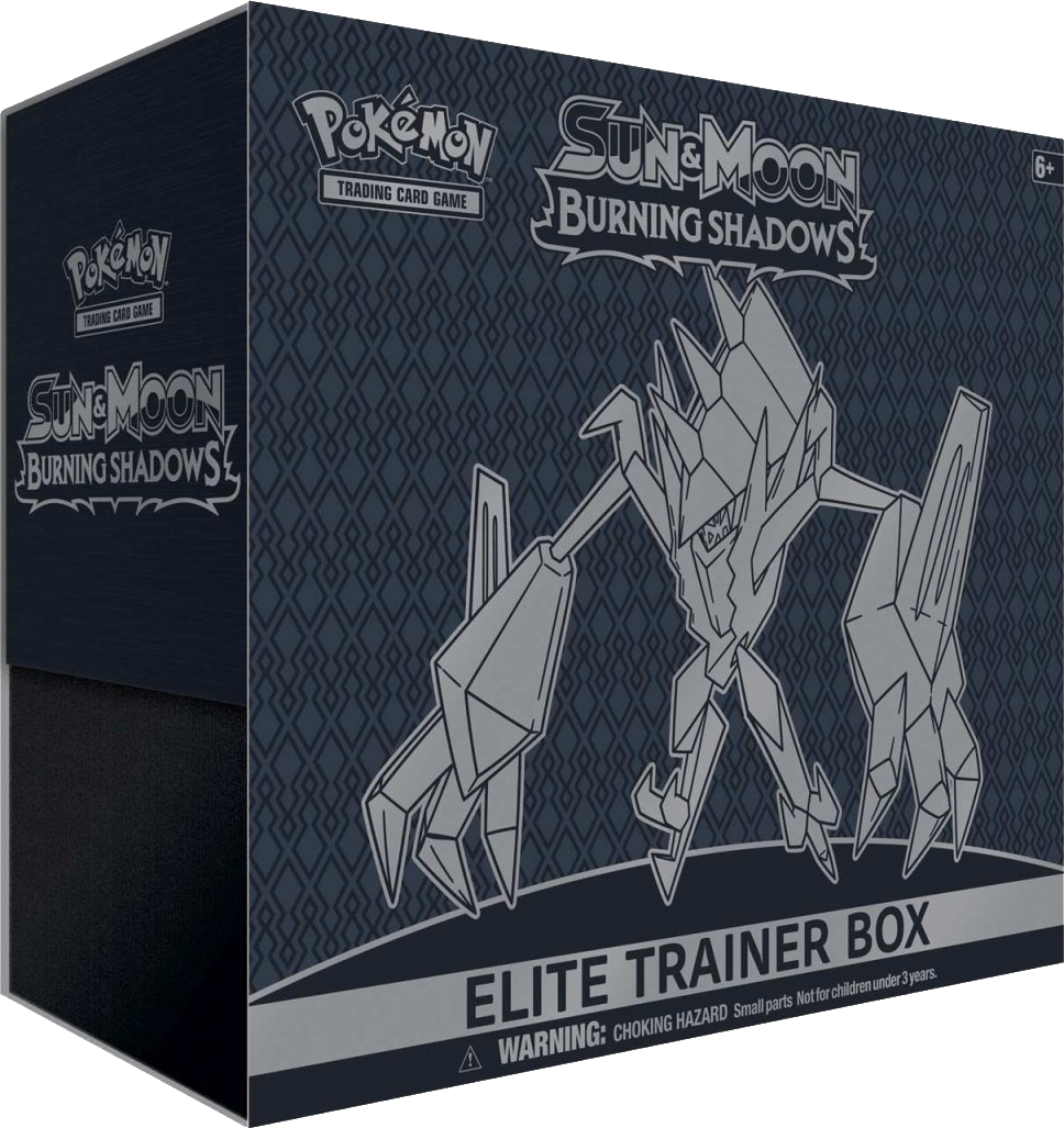 Pokemon Sun and Moon Burning Shadows Elite Trainer Box