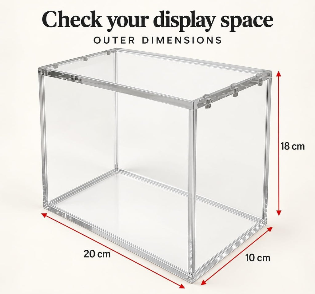 Acrylic Booster Bundle Display And Protection Box With Magnetic Lid