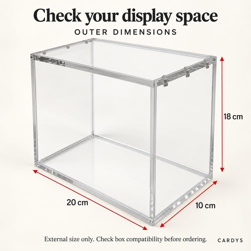 Acrylic Elite Trainer Box Display And Protection With Magnetic Lid