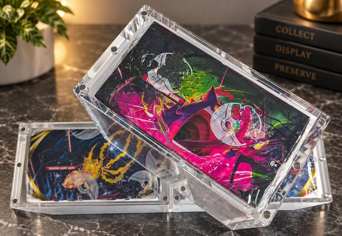 Acrylic Elite Trainer Box Display And Protection With Magnetic Lid