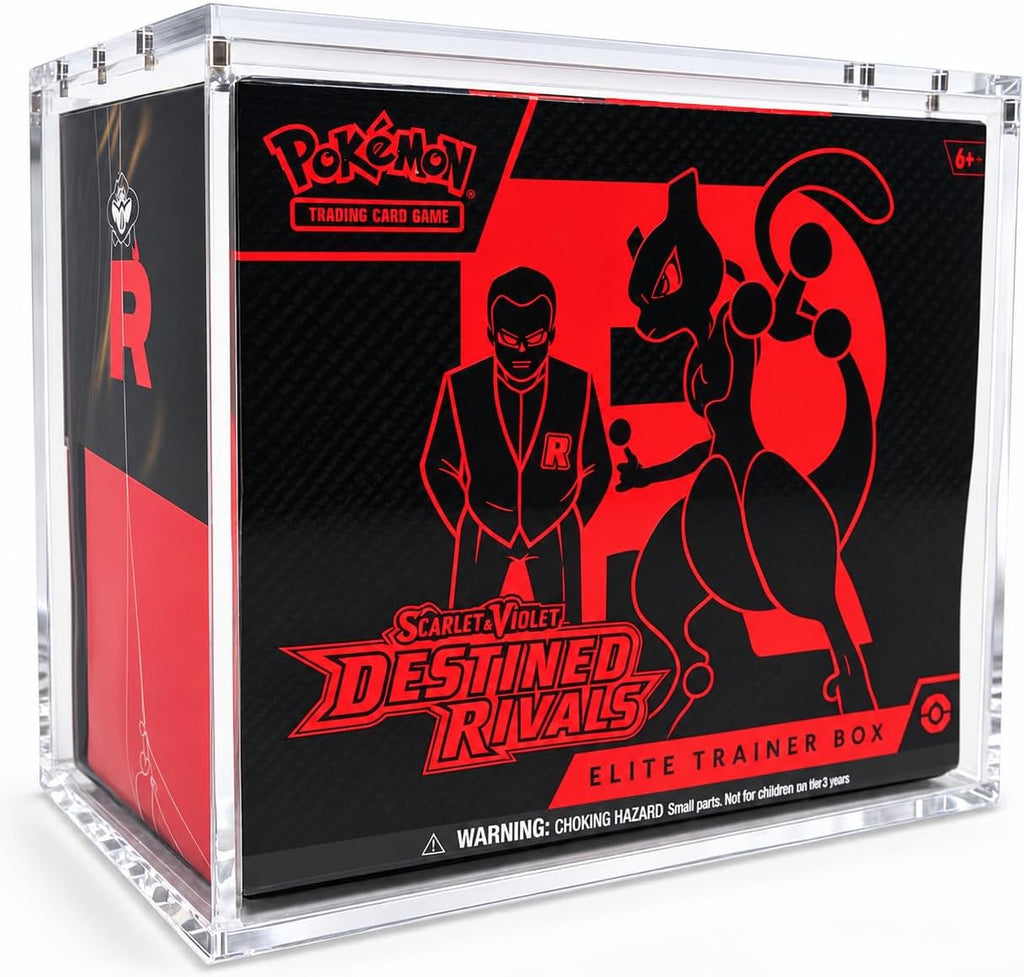 Acrylic Elite Trainer Box Display And Protection With Magnetic Lid
