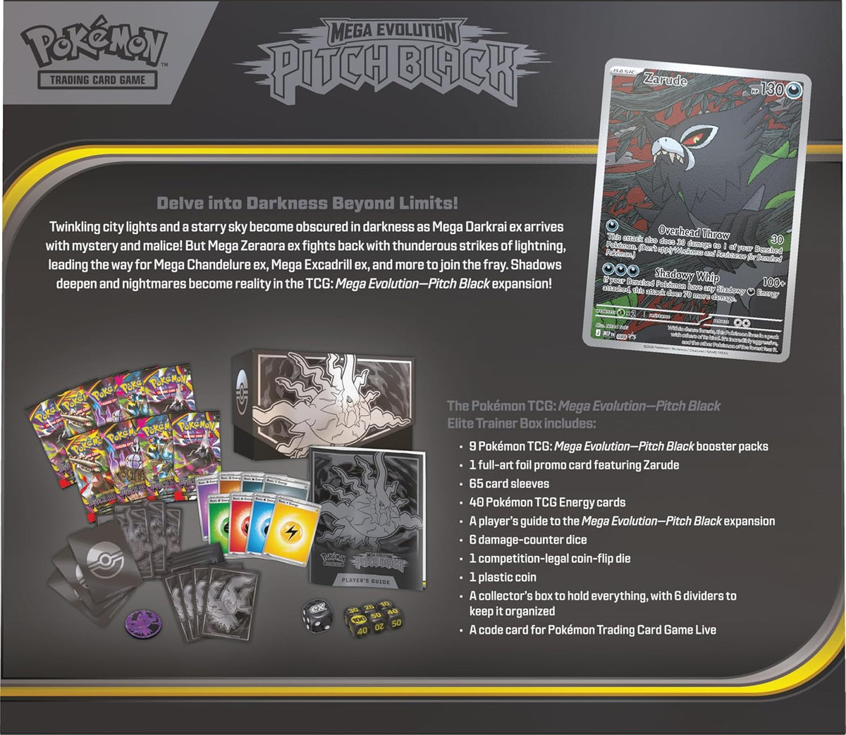 Pokemon Mega Evolutions Pitch Black Elite Trainer Box